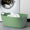 TORKIS Flexi laundry basket, in-/outdoor, green, 35 l