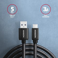 AXAGON USB Cable BUCM3-AM15AB USB-C to USB-A 1,