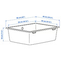 KILSVIKEN Inset sink, 1 bowl, white/quartz composite, 56x46 cm