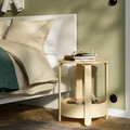 BORGEBY Side table, birch veneer, 46 cm