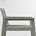 BONDHOLMEN Armchair, outdoor, grey stained