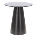 Coffee Table Soleilo 60cm, glass, round, black