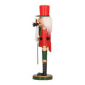 Nutcracker Christmas Decoration 28cm, red, hat