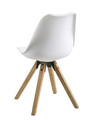 Chair Dima, faux leather, white