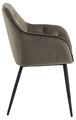 Chair Brooke, velvet, beige