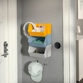 FODERTRÅG Organiser for desk/wall, light grey, 25x18x15 cm
