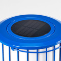SOLVINDEN Table lamp, solar-powered/blue, 15 cm