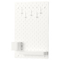SKÅDIS Pegboard combination, white 36x56 cm