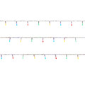 LED Lighting Chain 120 LED 7.1 m, outdoor, transparent, multicolour