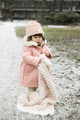 Elodie Details Furry Knit Blanket - Faded Rose