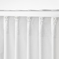 MOALISA Curtains, 1 pair, white/black, 145x300 cm