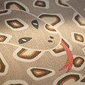 SANDLÖPARE Rug, flatwoven, light brown/snake pattern, 100 cm