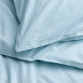 ÄNGSLILJA Duvet cover and 2 pillowcases, blue-grey, 200x200/50x60 cm
