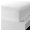 DVALA Fitted sheet, white, 80x200 cm