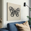 GRÖNMES Picture, Butterfly, 56x56 cm
