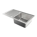 Cooke&Lewis Steel Kitchen Sink Apollonia 1 Bowl with Drainer