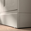 HAVSTA Cabinet with plinth, grey-beige, 81x37x134 cm