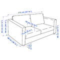 VIMLE 2-seat sofa, Gunnared medium grey