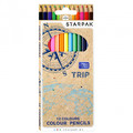 Starpak Colour Pencils 12 Colours Trip