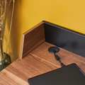 Desk Brico, walnut/black