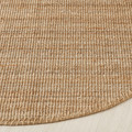 LOHALS Rug, flatwoven, natural, 130 cm