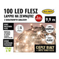 Christmas Lights 100 LED Bulinex Flash 9.9 m, warm white