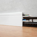 Arbiton PVC Skirting Board Vega P0811, white
