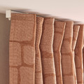 LÖNNSTÄVMAL Block-out curtains, 1 pair, light red-brown, 145x300 cm
