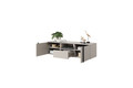 Wall-Mounted TV Cabinet Verica 150 cm, cashmere/black handles