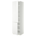 METOD High cabinet with shelves/2 doors, white/Ringhult white, 60x60x220 cm