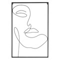 Metal Picture Wall Decoration Arty, black