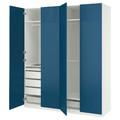 PAX / FYRUDDEN Wardrobe combination, white/white, 200x60x236 cm