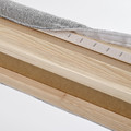 TÄRNKULLEN Upholstered bed frame, Tibbleby beige/grey/Luröy, 140x200 cm