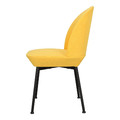 Upholstered Chair Cloe, yellow