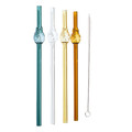 Reusable Glass Straw Set (4 Pieces)
