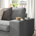 KIVIK 3-seat sofa with chaise longue, Tibbleby beige/grey