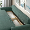 DÅNHULT 3-seat sofa-bed, Kelinge grey-turquoise