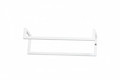 Double Wall-Mounted Towel Rail, white