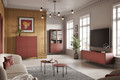 TV Cabinet with Drawer Sonatia 200, burgundy