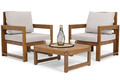 Outdoor Furniture Set MALTA, brown/grey