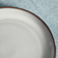 GLADELIG Side plate, grey, 20 cm