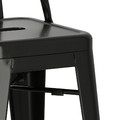 Bar Stool Paris Back Short 66cm, black