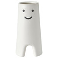 FRÖVÄXT Vase, white, 20 cm