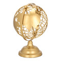Decorative Metal Globe 28cm, gold