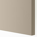 FORSAND Door with hinges, grey-beige, 25x229 cm