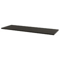 LAGKAPTEN/SPÄND Desk, black-brown/black, 200x60 cm