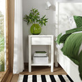 TONSTAD Bedroom furniture, set of 3, incl bed storage/off-white, Standard Double