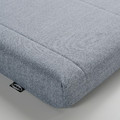 HEMNES Day-bed w 3 drawers/2 mattresses, grey-green/Ågotnes firm, 80x200 cm