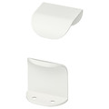 BILLSBRO Handle, white, 40 mm, 2 pack