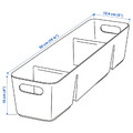 UPPDATERA Box, anthracite, 50x12 cm